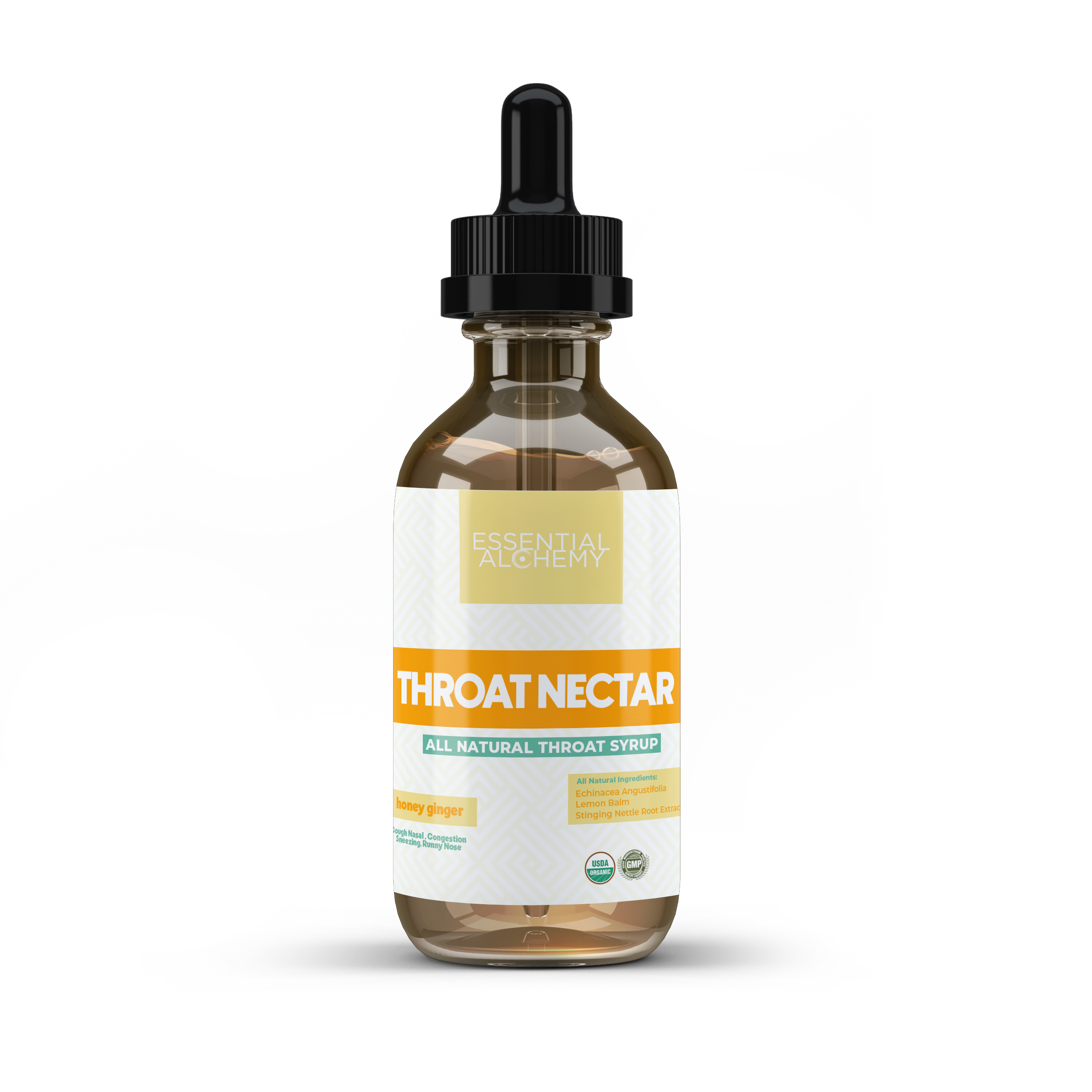 Honey Ginger Throat Nectar - All Natural Throat Syrup